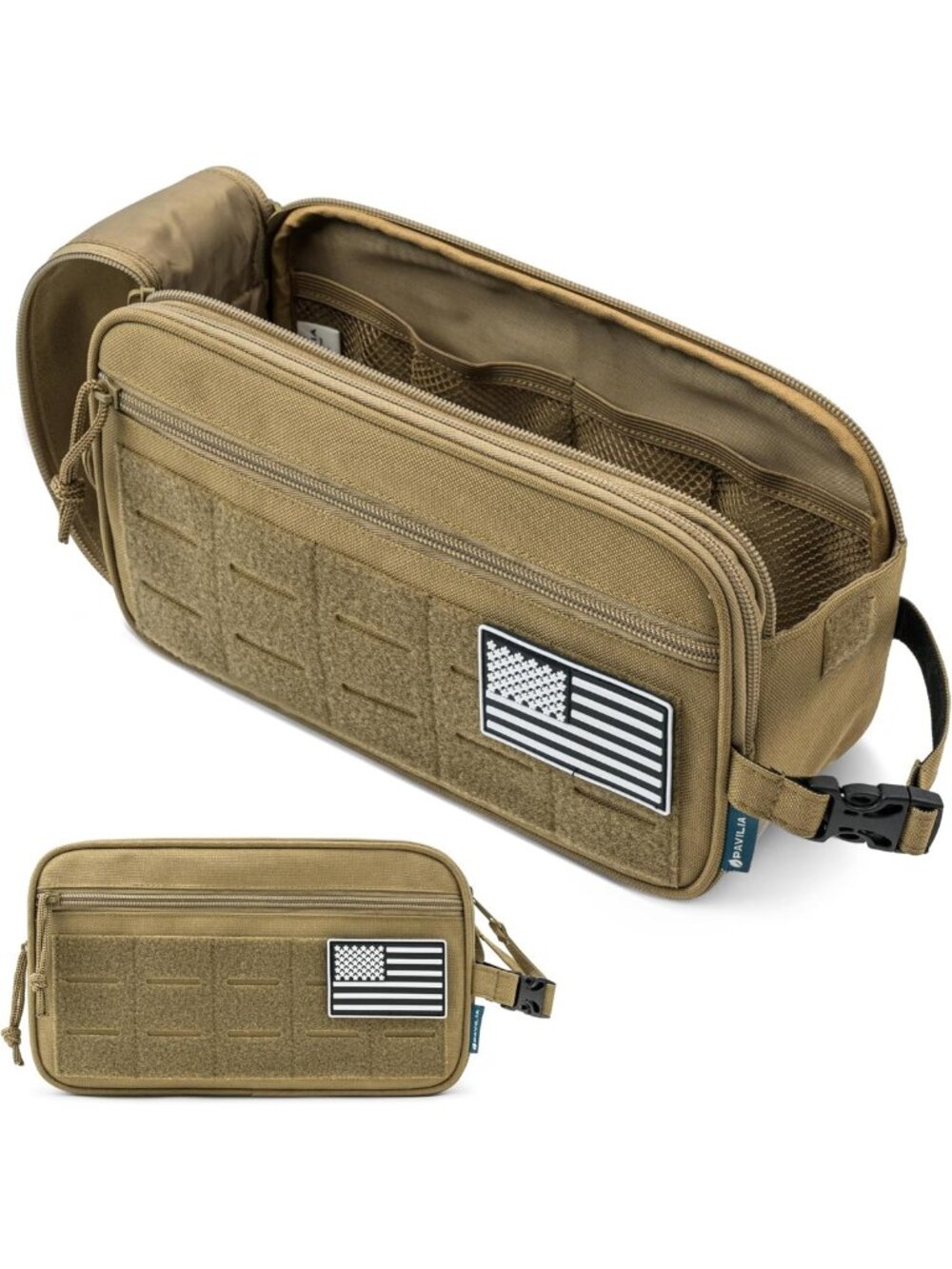 Tactical Toiletry Bag for Men | Water-Resistant Dopp Kit & Travel Hygiene Pouch